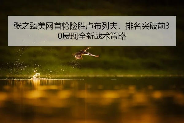 张之臻美网首轮险胜卢布列夫，排名突破前30展现全新战术策略